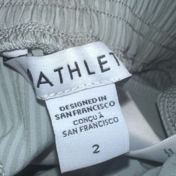 Athleta Brooklyn Lined Textured Jogger Pants Striped Size 2 NWTs - Picture 9 of 10